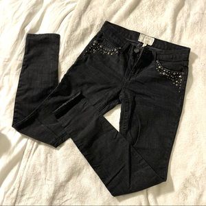 Current Elliott studded skinny jeans